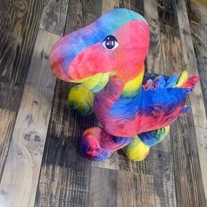 Vintage 1992 ChoSun Tie Dye Dinosaur Plush